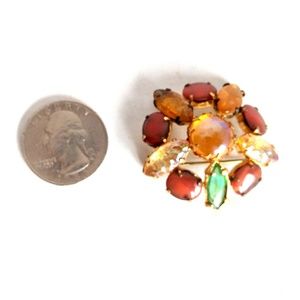 CC-JJ Classy Design Gold Plated Austrian Crystal Flower